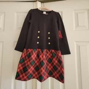 Gymboree Holiday Festive Christmas Tartan Bottom Dress Plaid Size 6 Girls
